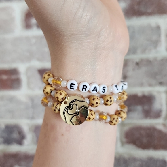 Taylor Swift Fearless Handmade Friendship Bracelets Set Of 3 🫶🏻 - Picture 4 of 7